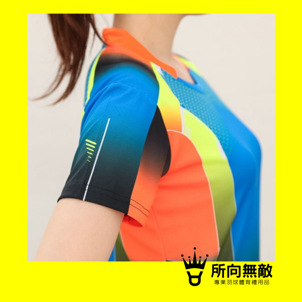 (現貨)所向無敵．艷陽高照專業兒童羽毛球上衣~兒童羽球上衣 兒童運動服 兒童羽球衣 兒童運動上衣 兒童羽球短袖上衣-細節圖5