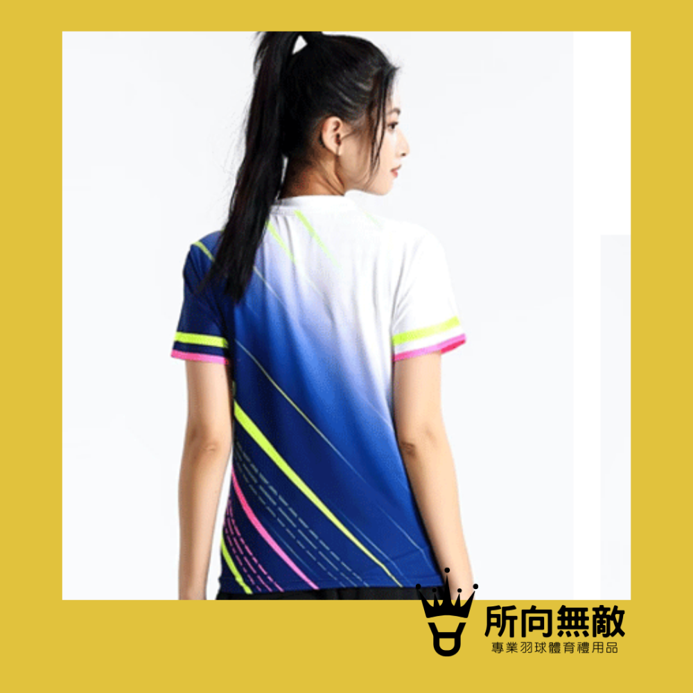(現貨)所向無敵．小清新羽毛球女上衣~羽球女上衣 羽球上衣 女羽毛球服 女羽球服 女羽球套裝 女性羽毛球衣 女羽球衣-細節圖4