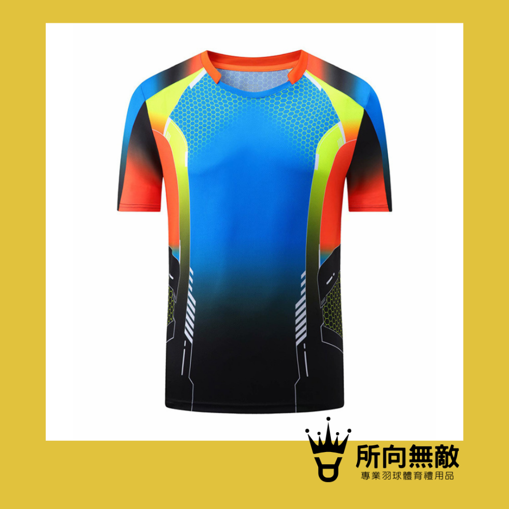 (現貨)所向無敵．艷陽高照羽毛球男上衣~羽球男上衣 羽球上衣 男羽毛球服 男羽球服 男羽球套裝 男性羽毛球衣 男羽球衣-規格圖8