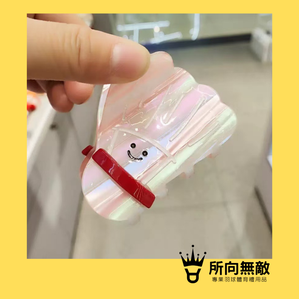 所向無敵．羽毛球造型鯊魚夾-羽毛球髮夾 羽毛球造型抓夾 鯊魚夾 交叉髮夾 法式髮夾 抓夾 髮夾 髮飾-細節圖3