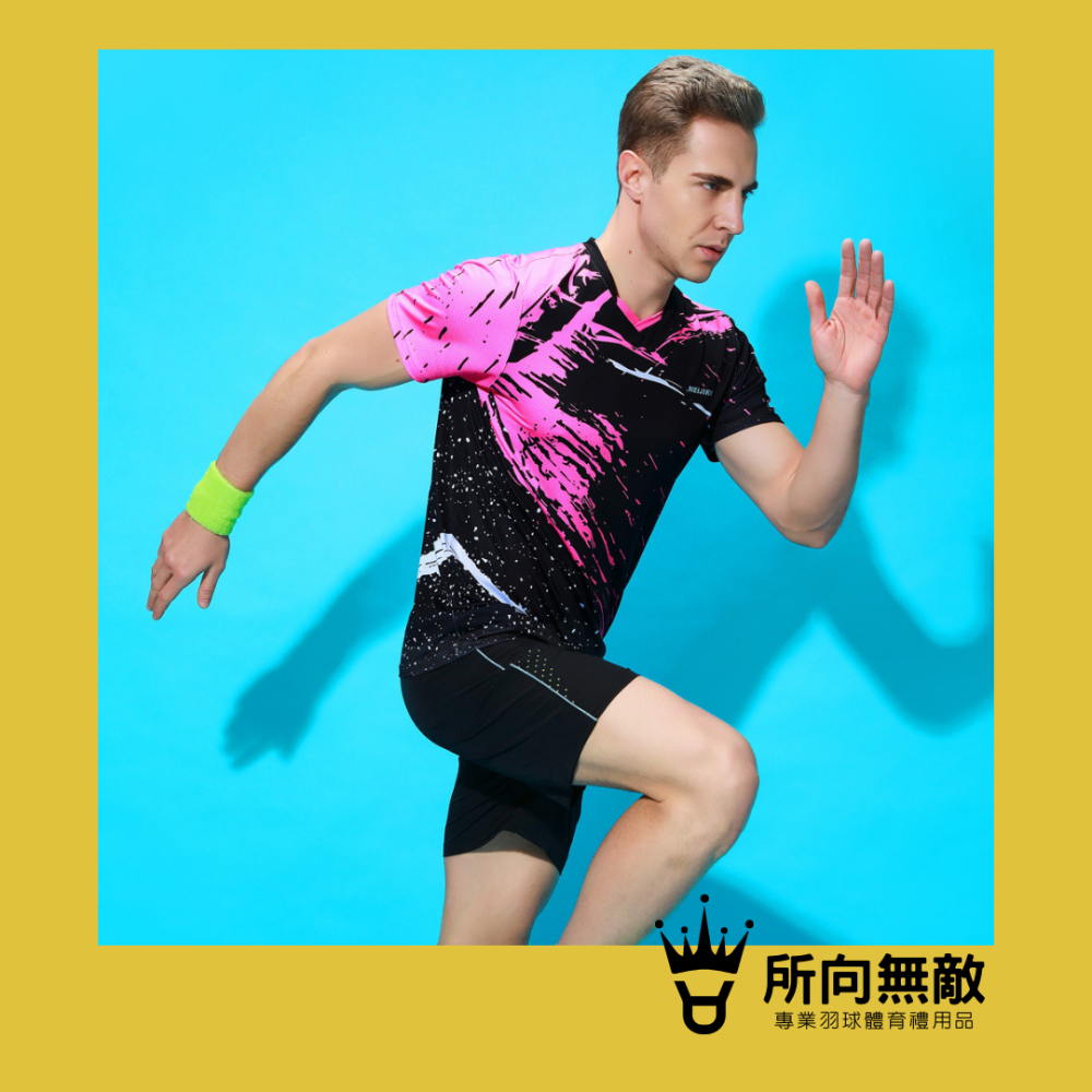 所向無敵．邪惡粉紅羽毛球女上衣~羽球女上衣 羽球上衣 女羽毛球服 女羽球服 女羽球套裝 女性羽毛球衣 女羽球衣-細節圖3