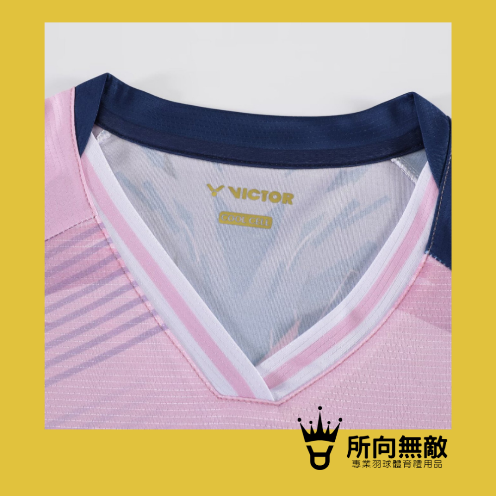 (現貨)所向無敵．換季出清！勝利新款羽毛球服女上衣~羽球女上衣 羽球上衣 女羽毛球服 女羽球服 勝利Victor-細節圖4