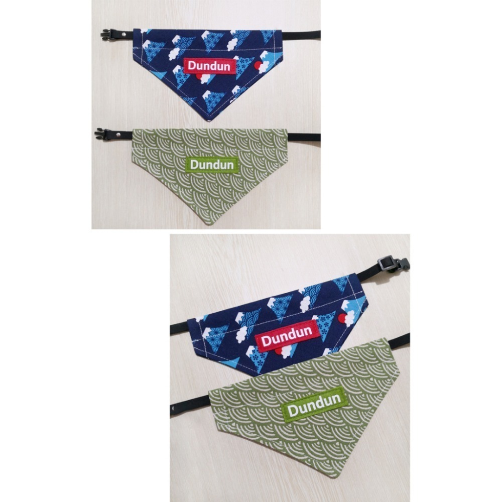 【汪喵森活】 日式圖案 13款 寵物口水巾 寵物圍兜 狗狗三角巾 客製三角巾 客製口水巾 狗狗貓咪口水巾 領巾 名牌-細節圖6