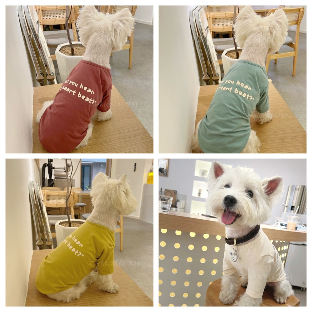 【汪喵森活】 6色 韓系彈力棉衣 Hey 打底衣 睡衣 家居衣 寵物衣服 狗衣服 比熊 貴賓 貓咪 米克斯 柯基 柴犬-細節圖6