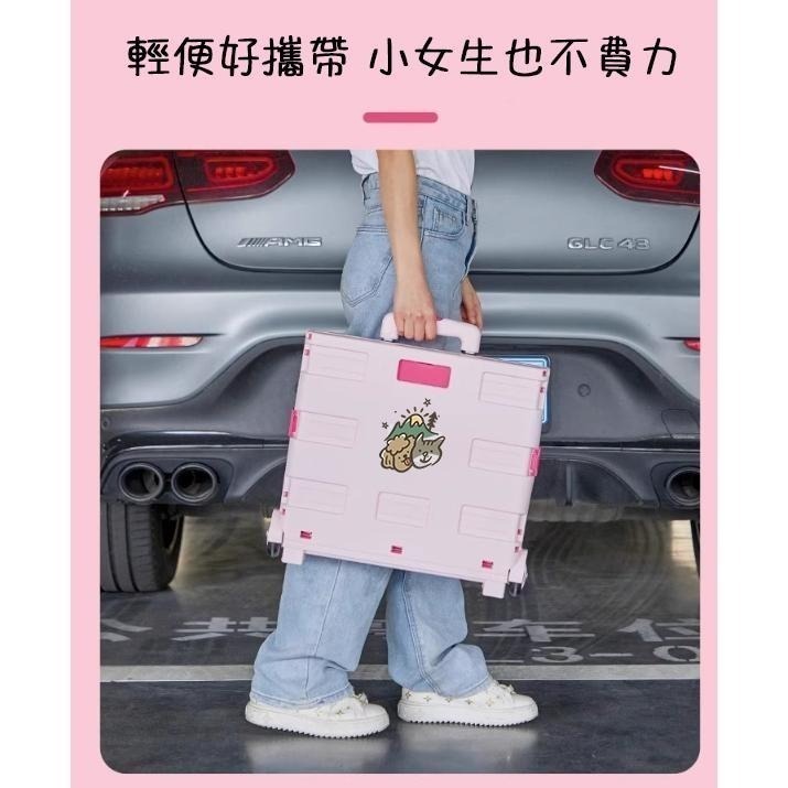 【汪喵森活】 4色 折疊購物車 含蓋板 輕量可水洗 4輪萬向輪 折疊推車 寵物推車 露營推車 買菜車 手推車 置物推車-細節圖6