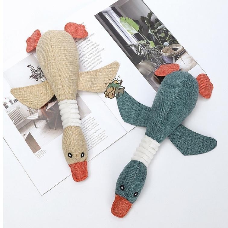 【汪喵森活】 大雁玩具 鴨子 寵物陪伴玩具 狗狗玩具 發聲玩具 寵物玩具 發聲玩偶 咬咬玩具 法鬥 柯基 柴犬 西高地-細節圖10