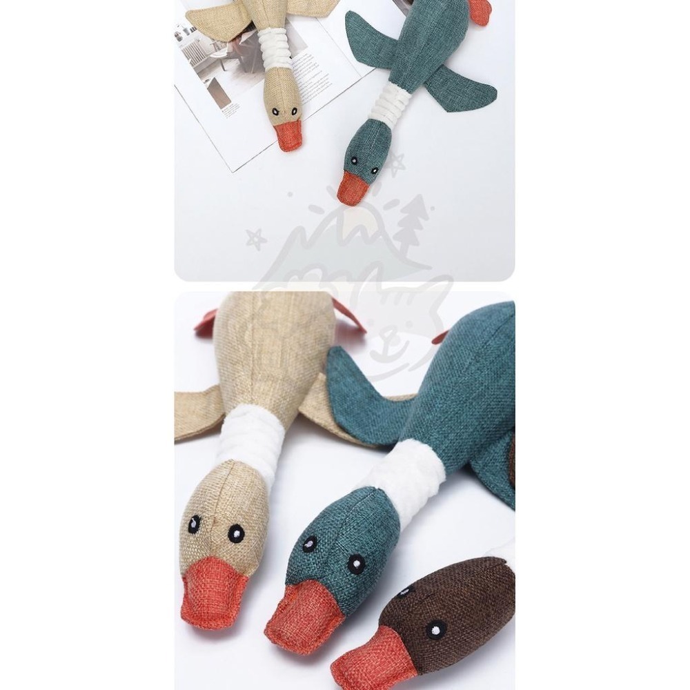 【汪喵森活】 大雁玩具 鴨子 寵物陪伴玩具 狗狗玩具 發聲玩具 寵物玩具 發聲玩偶 咬咬玩具 法鬥 柯基 柴犬 西高地-細節圖11