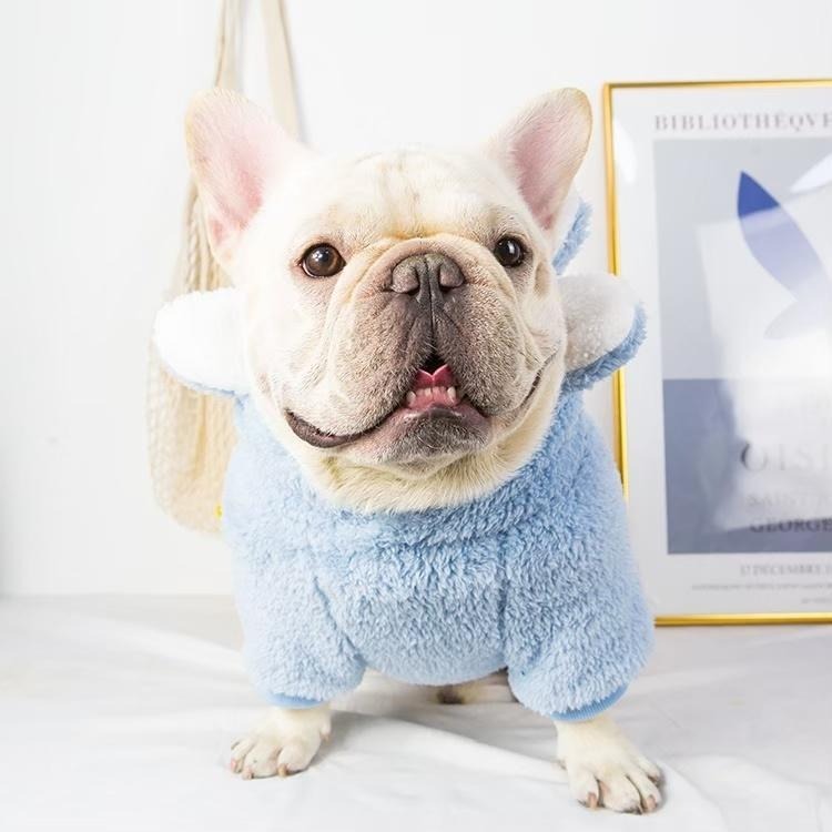 【汪喵森活】花花毛絨帽Tee 寵物帽衣 狗衣服 中型犬 保暖 秋冬服飾 雪納瑞 西高地 比熊 柯基 法鬥 柴犬 英鬥-細節圖6