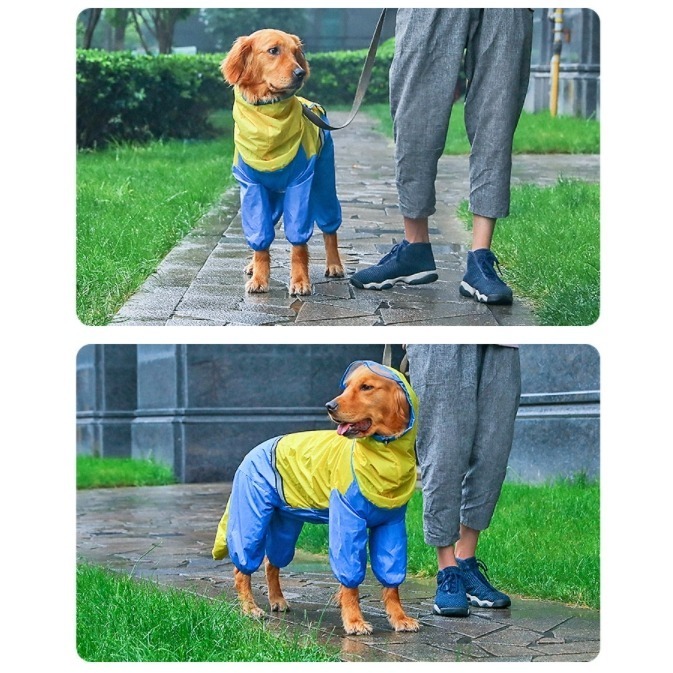 【汪喵森活】 寵物雨衣 2色 大狗雨衣 大型犬 狗雨衣 雨衣 包尾 包腹 米克斯 薩摩耶 哈士奇 黃金獵犬 拉不拉多-細節圖5