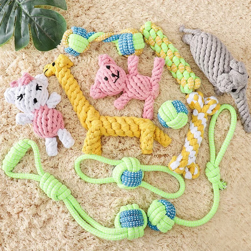 【汪喵森活】 動物 寵物玩具 繩結玩具 寵物磨牙玩具 咬咬玩具 狗磨牙 寵物陪伴玩具 解悶玩具 狗玩具 柯基 柴犬 貴賓-細節圖2