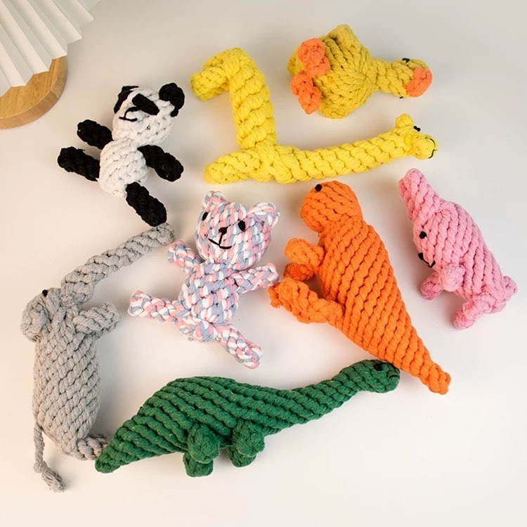 【汪喵森活】 動物 寵物玩具 繩結玩具 寵物磨牙玩具 咬咬玩具 狗磨牙 寵物陪伴玩具 解悶玩具 狗玩具 柯基 柴犬 貴賓-細節圖3