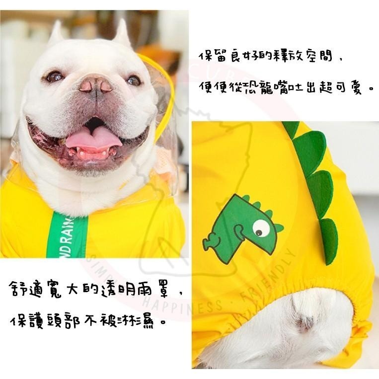 【汪喵森活】 法鬥雨衣 寵物雨衣 恐龍雨衣 四腳全包 雨衣 法鬥 狗雨衣 巴哥犬 英鬥 鬥牛犬 惡霸犬 八哥 寵物外出-細節圖6