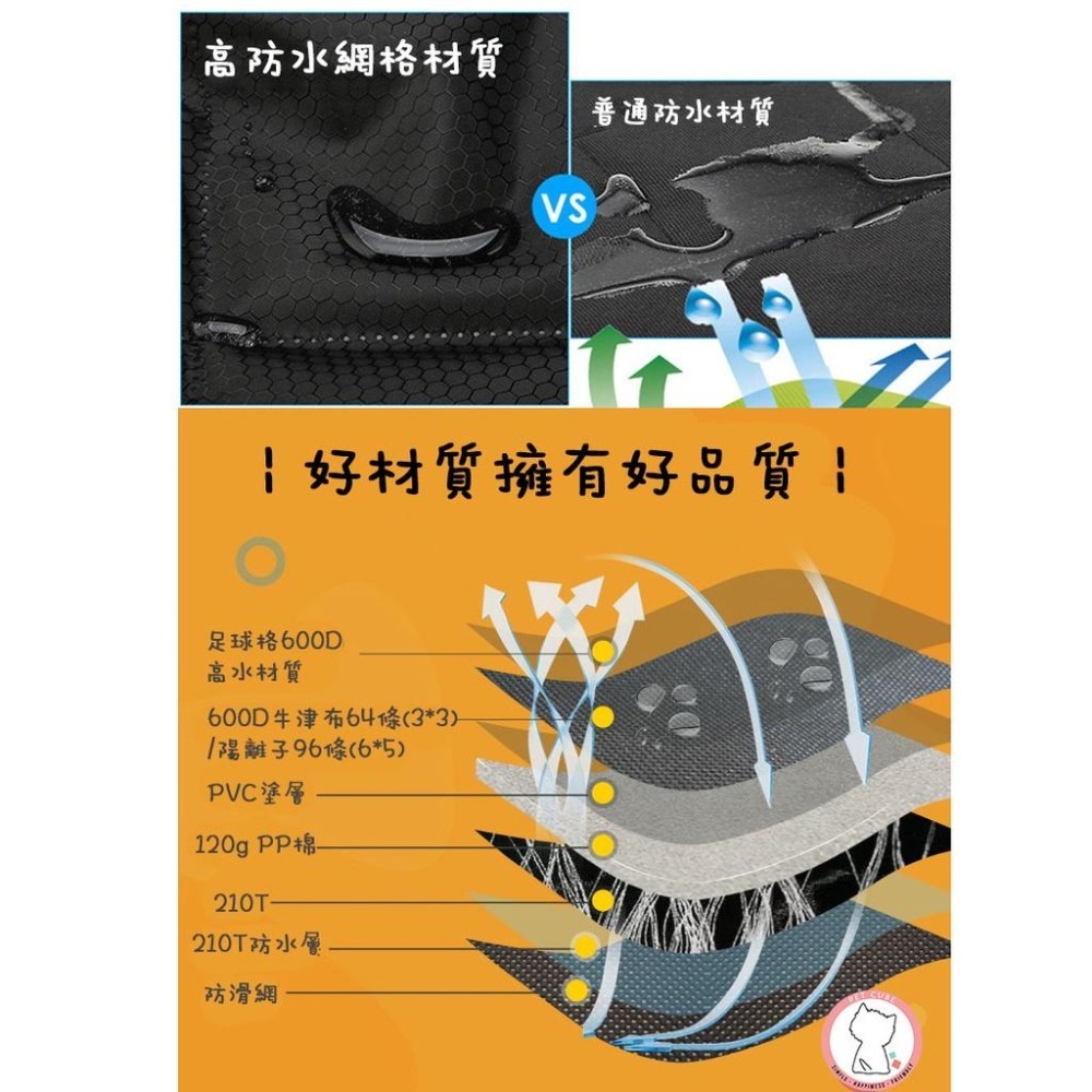 【汪喵森活】 車用寵物墊 寵物車載墊 汽車後座 狗坐墊 防水 汽車後座墊 狗坐墊 防水車座墊 寵物車用墊 汽車防髒座墊-細節圖3