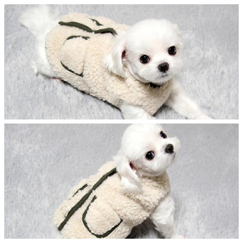 【汪喵森活】2色 毛絨背心 送圍巾 寵物背心 寵物圍巾 秋冬服飾 狗衣服 比熊 博美 貴賓 貓咪 吉娃娃 雪納瑞 西施-細節圖5