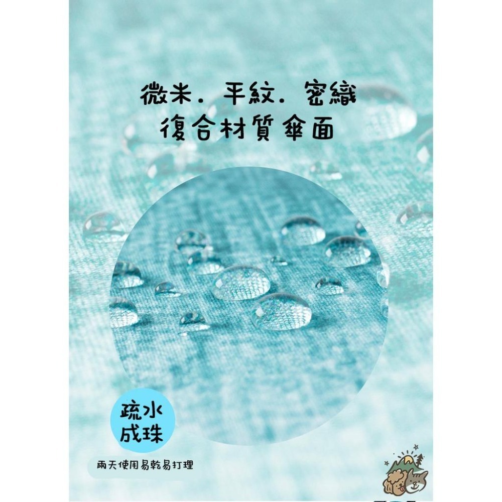【汪喵森活】 💧雨尼 with u ☀ 山巒樹林 抗UV 手動傘 黑膠傘 快乾傘 摺疊傘 折疊傘 雨傘 陽傘 自動傘-細節圖5
