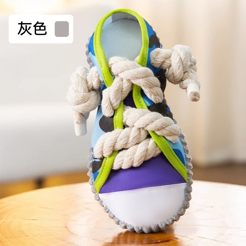 【汪喵森活】 布鞋玩具 藏食玩具 發聲玩具 啾啾玩具 咬咬玩具 繩結玩具 陪伴 拔河玩具 互動玩具 BB玩具 益智 響鈴-細節圖11