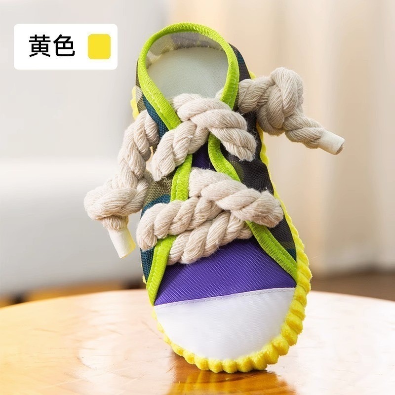 【汪喵森活】 布鞋玩具 藏食玩具 發聲玩具 啾啾玩具 咬咬玩具 繩結玩具 陪伴 拔河玩具 互動玩具 BB玩具 益智 響鈴-規格圖11