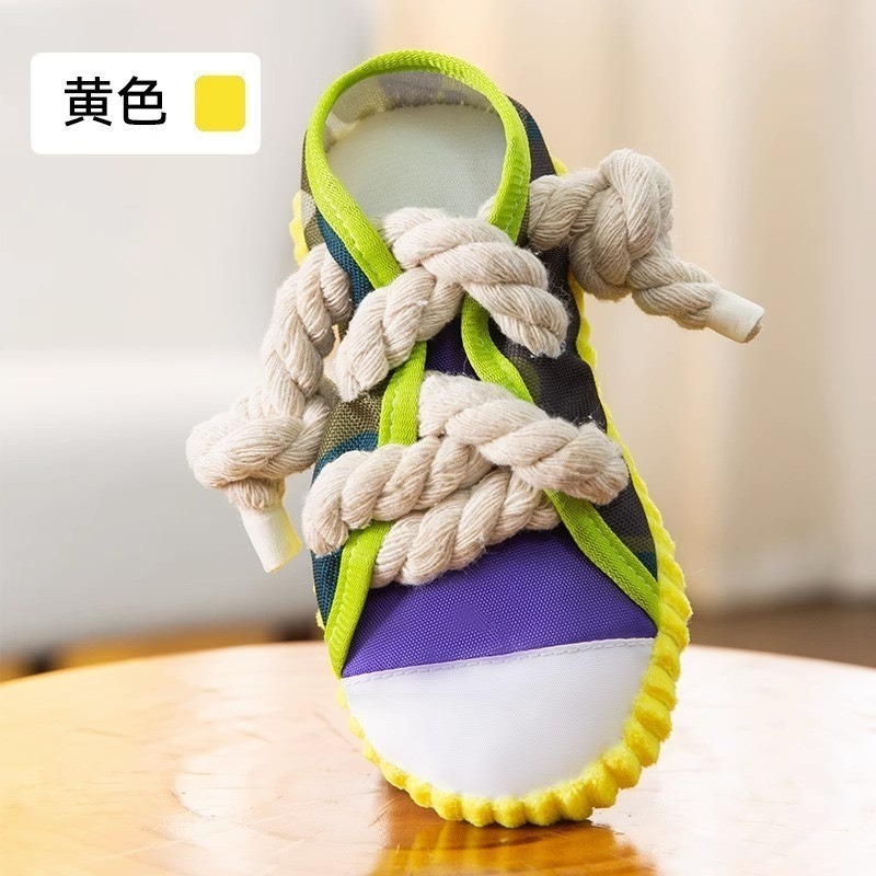 【汪喵森活】 布鞋玩具 藏食玩具 發聲玩具 啾啾玩具 咬咬玩具 繩結玩具 陪伴 拔河玩具 互動玩具 BB玩具 益智 響鈴-規格圖11