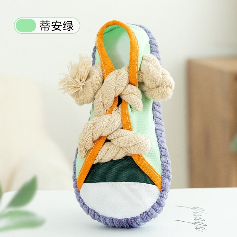 【汪喵森活】 布鞋玩具 藏食玩具 發聲玩具 啾啾玩具 咬咬玩具 繩結玩具 陪伴 拔河玩具 互動玩具 BB玩具 益智 響鈴-規格圖11