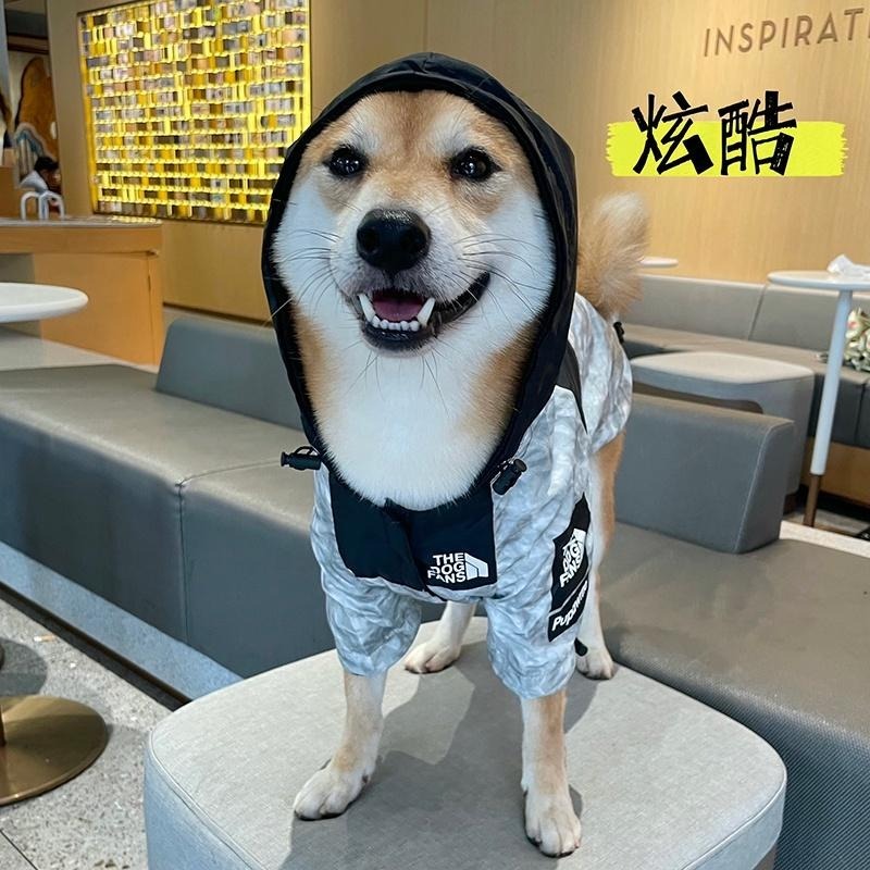 【汪喵森活】灰色潮流衝鋒衣 寵物外套 寵物衣服 寵物風衣 狗衣服 雪納瑞 西高地 比熊 柯基 法鬥 柴犬 貴賓 米克斯-細節圖5
