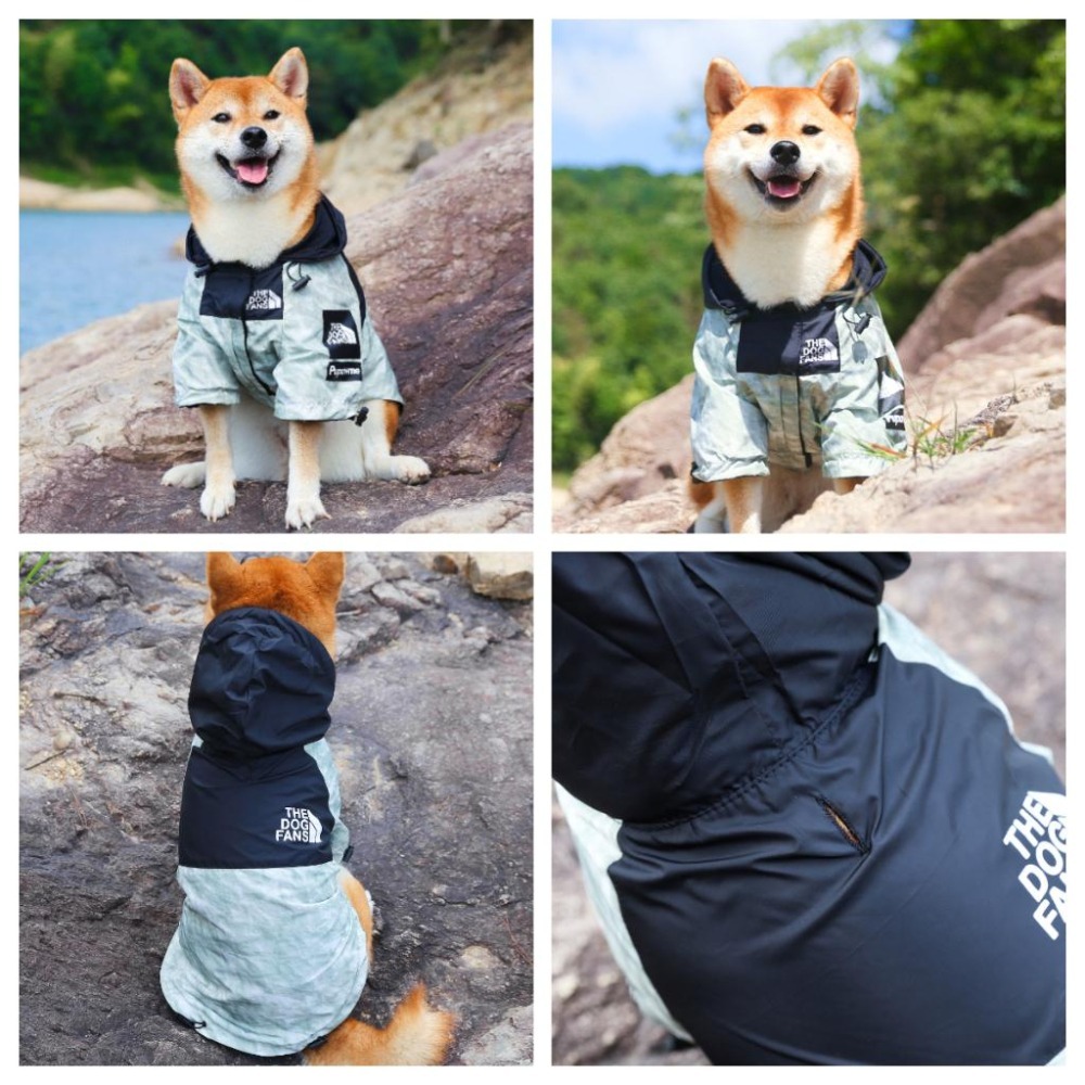 【汪喵森活】灰色潮流衝鋒衣 寵物外套 寵物衣服 寵物風衣 狗衣服 雪納瑞 西高地 比熊 柯基 法鬥 柴犬 貴賓 米克斯-細節圖9