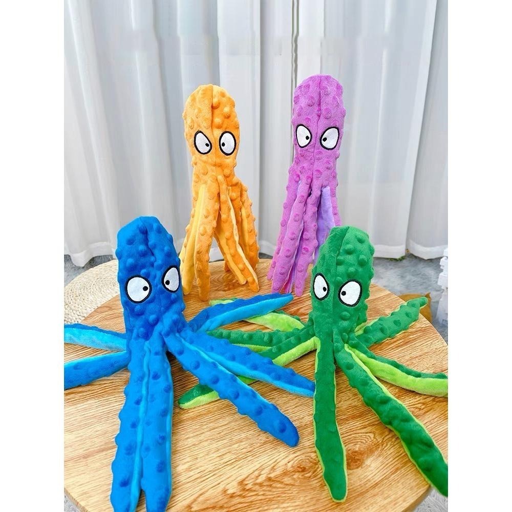 【汪喵森活】 狗狗玩具 章魚 動物 發聲玩具 寵物玩具 響紙玩具 發聲玩偶 咬咬玩具 寵物發聲玩具 狗狗陪睡玩具 柴犬-細節圖4