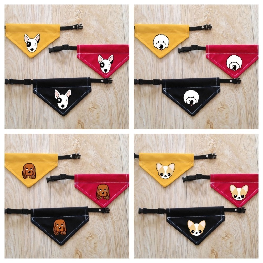 【汪喵森活】 寵物口水巾 24款 狗狗頭像 寵物圍兜 狗狗三角巾 客製三角巾 客製口水巾 狗狗口水巾-細節圖6