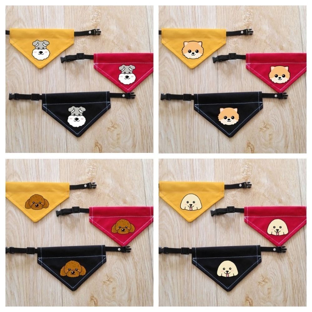 【汪喵森活】 寵物口水巾 24款 狗狗頭像 寵物圍兜 狗狗三角巾 客製三角巾 客製口水巾 狗狗口水巾-細節圖9