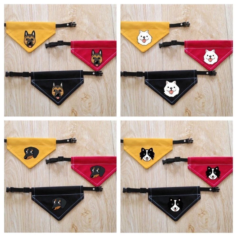 【汪喵森活】 寵物口水巾 24款 狗狗頭像 寵物圍兜 狗狗三角巾 客製三角巾 客製口水巾 狗狗口水巾-細節圖10