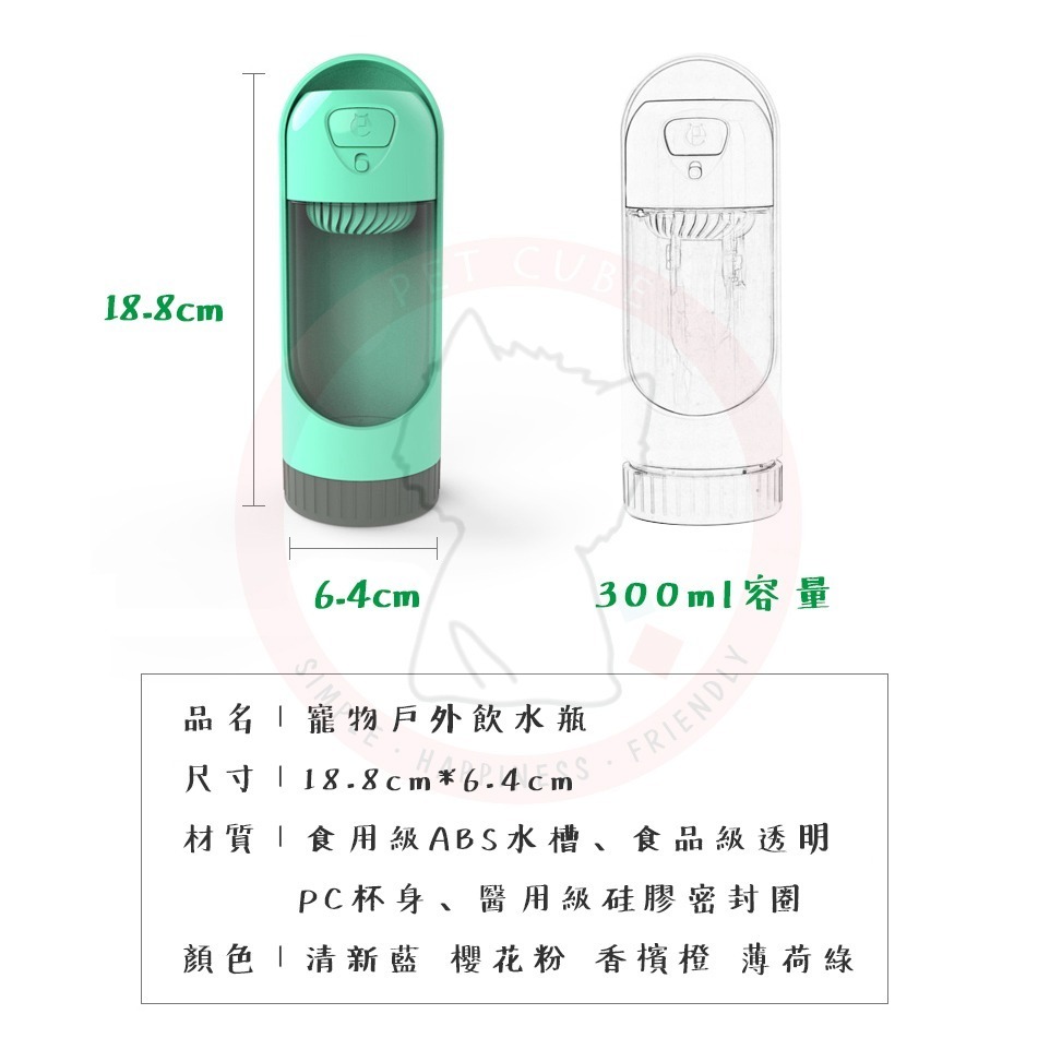 【汪喵森活】 寵物水瓶 寵物隨行杯 戶外水瓶 寵物 飲水杯 隨身杯 水瓶 寵物戶外 過濾水瓶 狗狗 貓咪 寵物外出水瓶-細節圖6