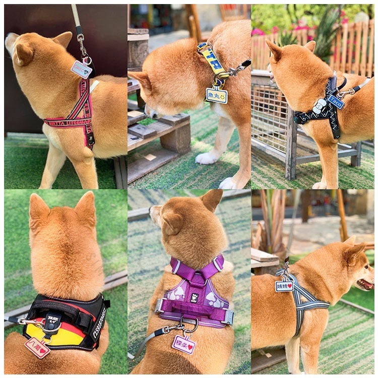 【汪喵森活】 狗狗名牌 狗狗刺繡名牌 狗牌訂製防丟名牌 胸背帶配件 名牌吊飾 寵物吊牌 刺繡狗牌 寵物名牌 客製狗牌-細節圖8