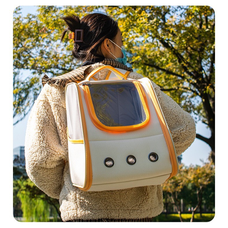 【汪喵森活】 寵物後背包 寵物外出包 貓咪外出包 貓背包 胸背包 寵物背包 兔子 倉鼠 背包 寵物太空包 寵物背包-規格圖11