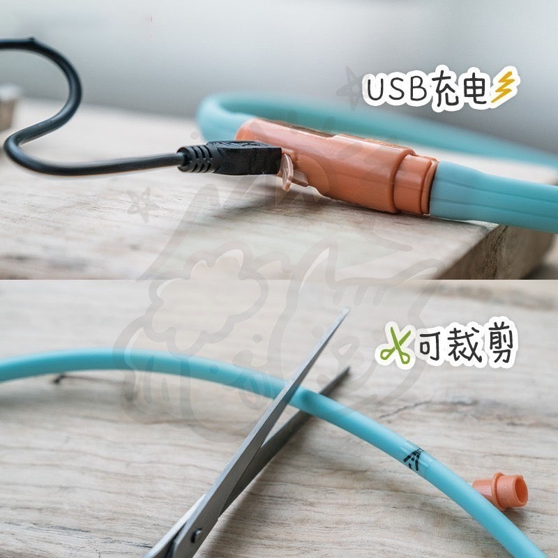 【汪喵森活】 寵物發光項圈 LED項圈 夜間遛狗 散步 寵物發光環 LED環 發亮環 寵物警示燈 晚上出門 LED發光-細節圖6