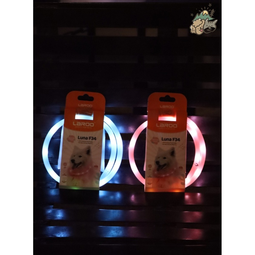 【汪喵森活】  寵物發光項圈 LED項圈 夜間遛狗 散步 寵物發光環 LED環 發亮環 寵物警示燈 晚上出門 LED發光-細節圖4