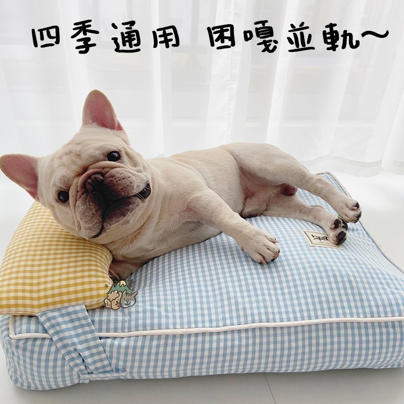 【汪喵森活】 可拆洗狗窩 帶枕睡床 寵物床 貓窩 寵物睡窩 寵物窩 狗墊 貓墊 貓床 寵物床墊 寵物床 寵物睡墊 狗睡窩-細節圖5