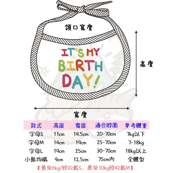 【汪喵森活】 生日 口水巾 生日帽 派對帽 寵物圍兜 生日快樂 生日派對 生日配件 生日圍兜 派對 貓咪領巾 寵物口水巾-細節圖2