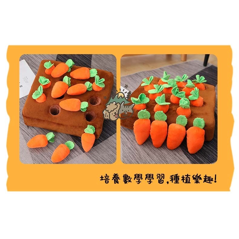 【汪喵森活】 蘿蔔 狗玩具 拔蘿蔔 蘿蔔田 拔蘿蔔 紅蘿蔔 蘿蔔玩具 寵物玩具 蘿蔔田地 採蘿蔔 嗅聞益智玩具 嗅覺玩具-細節圖7