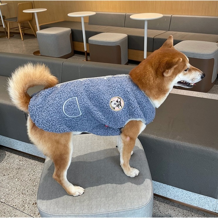 【汪喵森活】雪納瑞刺繡 加絨背心 2色 小口袋 雙色 寵物服飾 秋冬服飾 狗狗衣服 中型犬 小型犬 柯基 柴犬 米克斯-細節圖10