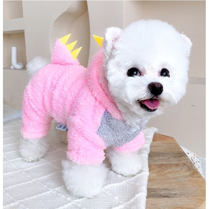 【汪喵森活】恐龍 帽Tee 三色 四腳衣 寵物服飾 比熊 博美 貴賓 貓咪 小型犬 吉娃娃 雪納瑞 貓衣服 西高地-細節圖10