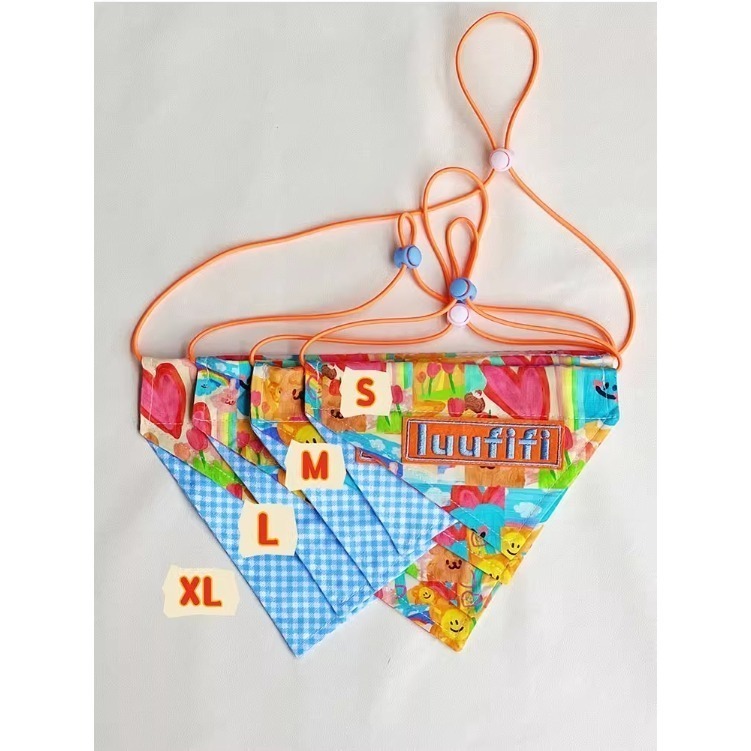 【汪喵森活】 寵物口水巾 21款 雙面可帶 可調節 可愛圖案 寵物圍兜 狗狗三角巾 客製三角巾 客製口水巾 狗狗口水巾-細節圖9