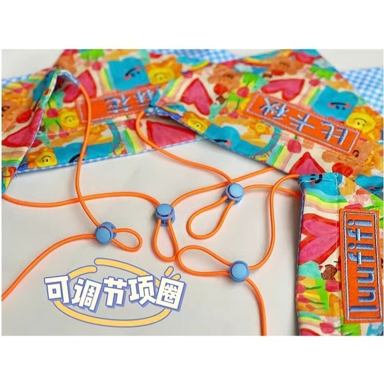 【汪喵森活】 寵物口水巾 21款 雙面可帶 可調節 可愛圖案 寵物圍兜 狗狗三角巾 客製三角巾 客製口水巾 狗狗口水巾-細節圖11