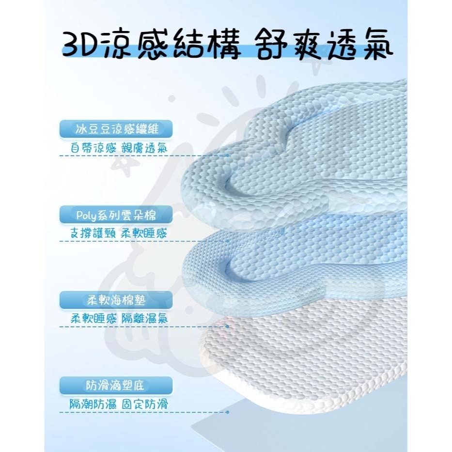 【汪喵森活】雲朵3D 寵物涼墊 帶枕睡墊 降溫 涼感 柯基 法鬥 柴犬 比熊 臘腸 寵物床 睡窩 涼墊 夏季睡墊 夏天-細節圖3