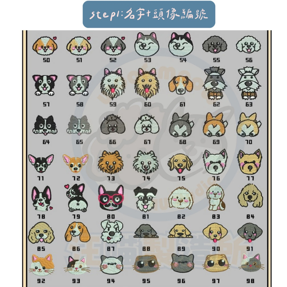 【汪喵森活】 10色 狗名牌 刺繡名牌布貼 訂製寵物名牌 狗牌 刺繡狗牌 寵物名牌 寵物吊牌 刺繡名牌 客製狗名牌 名牌-細節圖4