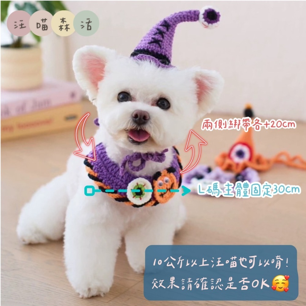【汪喵森活】 寵物圍巾 聖誕老人 麋鹿 拐杖 針織圍巾 聖誕圍巾 狗圍巾 狗圍脖 貓咪圍巾 寵物配件 聖誕節 過年-細節圖4