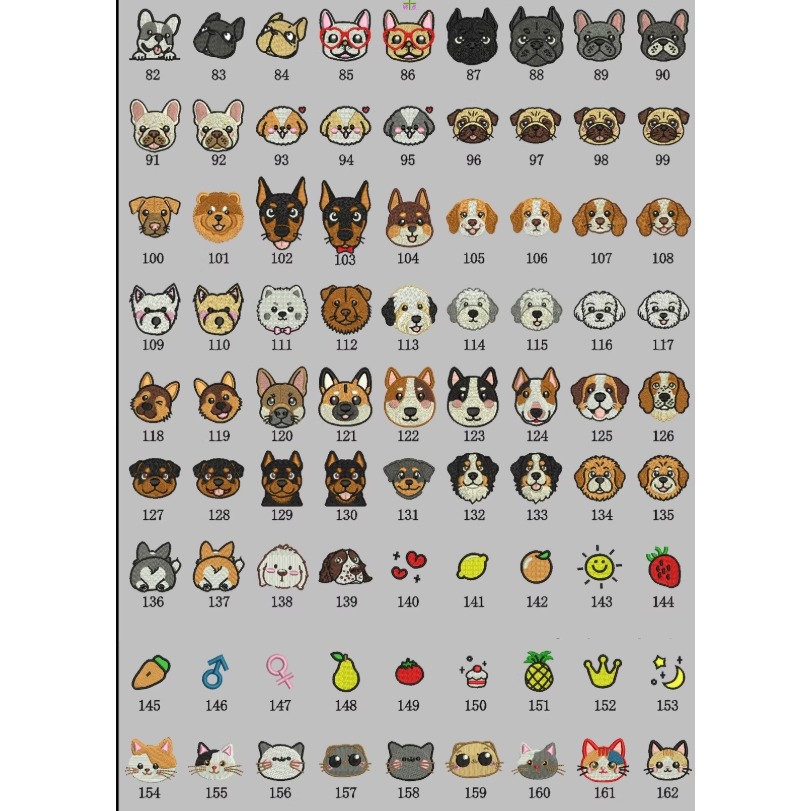 【汪喵森活】1+1 皮革名牌 98個頭像 狗狗名牌 狗牌訂製 防丟名牌 名牌吊飾 寵物吊牌 刺繡狗牌 寵物名牌 客製狗牌-細節圖3