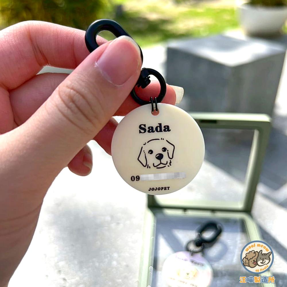 【汪喵森活】 93款頭像 狗吊牌 輕量 象牙/貝母 寵物名牌 防走失 防走丟 狗牌 狗名牌 客製狗牌 客製名牌 寵物掛牌-細節圖4