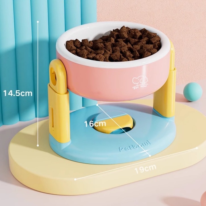 【汪喵森活】 2色 可調降 可調整 升降碗架 護頸碗架 寵物碗 貓碗 狗碗 飼料碗 飲水碗 寵物雙碗 水碗 狗碗 餐碗-細節圖11