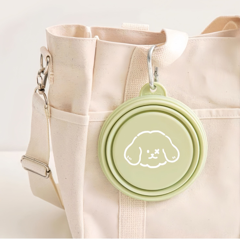 【汪喵森活】 13/15cm 馬卡龍 折疊碗 寵物外出碗 矽膠折疊碗 附扣環 摺疊碗 狗外出碗 狗碗 外出矽膠碗 外出碗-細節圖9