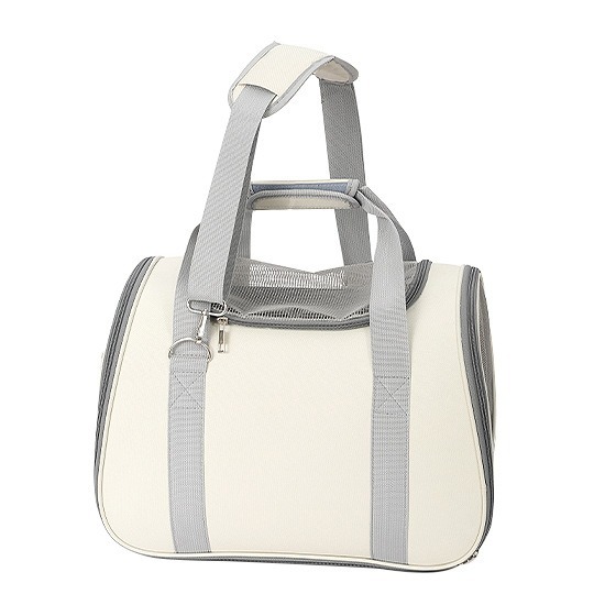 【汪喵森活】 灰白色 便攜手提單肩包 透氣舒適 寵物背包 寵物後背包 寵物外出包 貓外出包 貓狗背包 寵物帳篷 貓狗帳篷-細節圖8