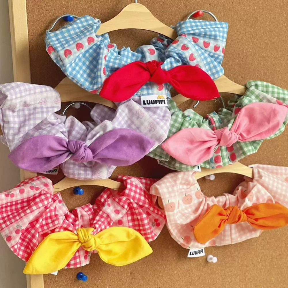 【汪喵森活】 蝴蝶結 飄帶圈圈 領巾 彈力花邊 寵物領巾 寵物圍兜 柯基 法鬥 米克斯 柴犬 比熊 臘腸 貓狗領巾 婚禮-細節圖6